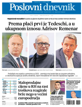 Cover of Poslovni Dnevnik