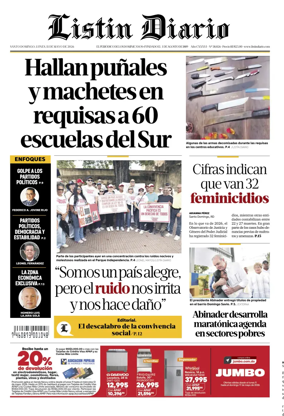Cover of Listin Diario