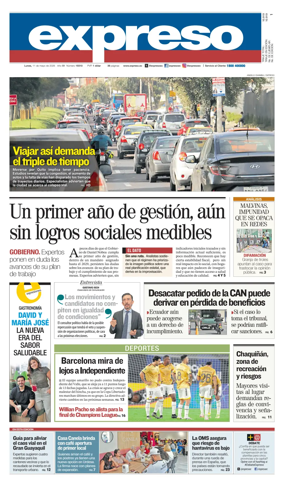 Cover of Diario Expreso
