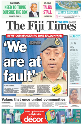 Cover of The Fiji Times
