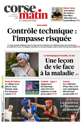 Cover of Corse Matin