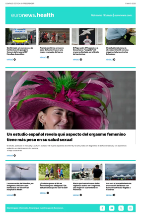 Cover of Euronews Health (Spanish) Compiled Edition