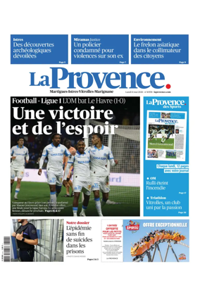 Cover of La Provence Martigues-Istres-Vitrolles-Marignane
