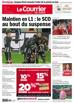 Cover of Le Courrier de l’Ouest (Angers)