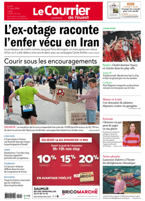 Cover of Le Courrier de l’Ouest (Saumur)