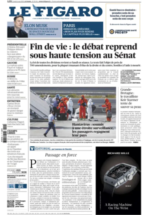 Cover of Le Figaro