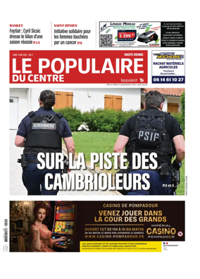 Cover of Le Populaire du Centre (Haute-Vienne)