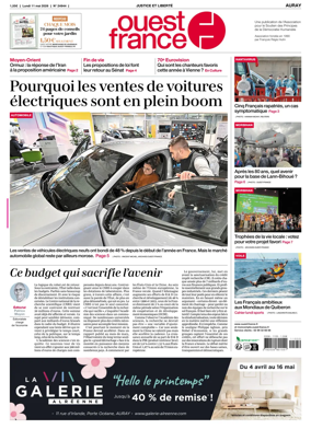 Cover of Ouest France (Auray)