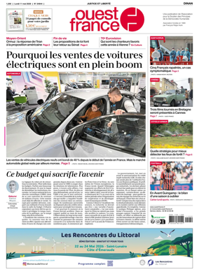 Cover of Ouest France (Dinan)