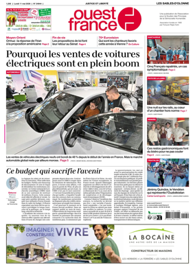 Cover of Ouest France (Les Sables-d'Olonne)