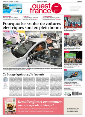 Cover of Ouest France (Lorient)