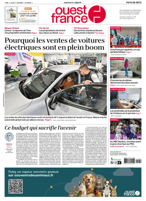 Cover of Ouest France (Pornic / Pays de Retz)