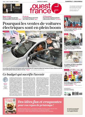 Cover of Ouest-France (Quimperle Concarneau)