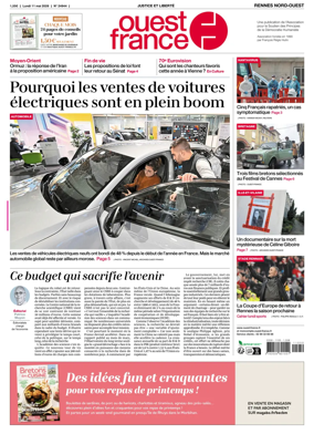 Cover of Ouest-France (Rennes Nord-Ouest)