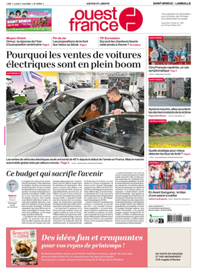 Cover of Ouest-France (Saint-Brieuc Lamballe)