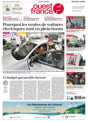 Cover of Ouest France (Saint-Malo)