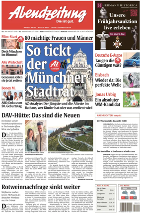 Cover of Abendzeitung Munchen