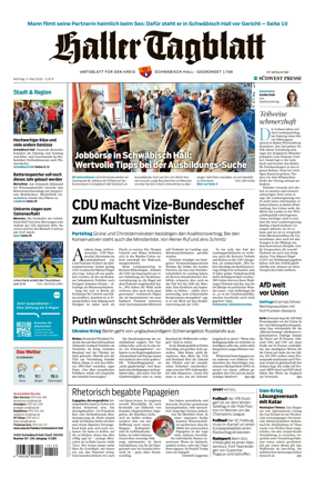 Cover of Haller Tagblatt