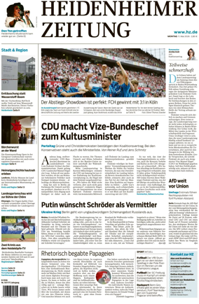 Cover of Heidenheimer Zeitung