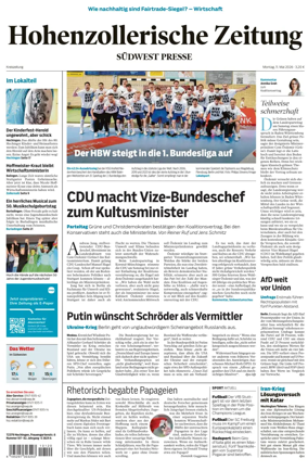 Cover of Hohenzollerische Zeitung