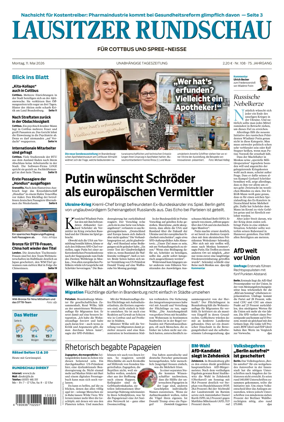 Cover of Lausitzer Rundschau