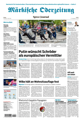 Cover of Markische Oderzeitung Erkner