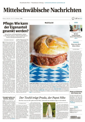 Cover of Mittelschwaebische Nachrichten