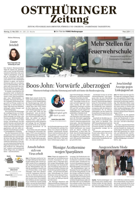 Cover of Ostthuringer Zeitung (Posneck)
