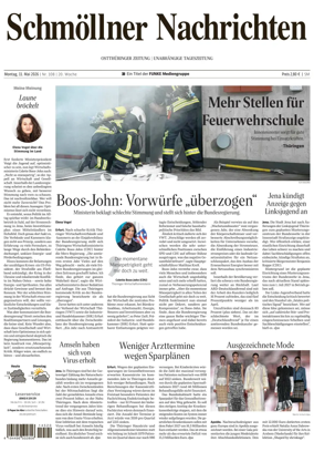 Cover of Ostthuringer Zeitung (Schmolln)