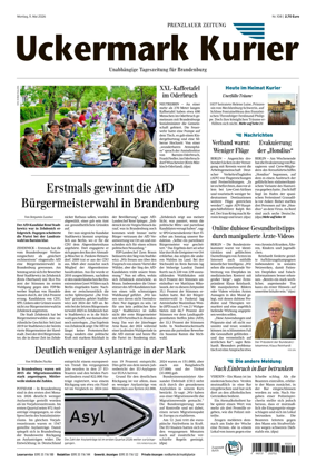 Cover of Prenzlauer Zeitung