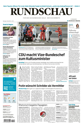 Cover of Rundschau fur den Schwabischen Wald – Der Kocherbote