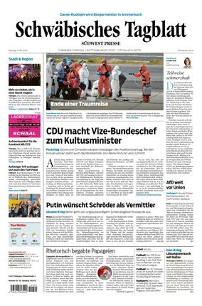 Cover of Schwabisches Tagblatt - Tubinger Chronik