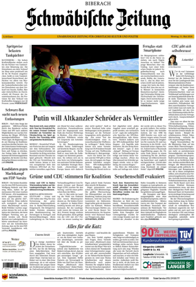 Cover of Schwabische Zeitung (Biberach)
