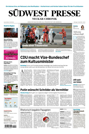 Cover of SUDWEST PRESSE - Neckar-Chronik
