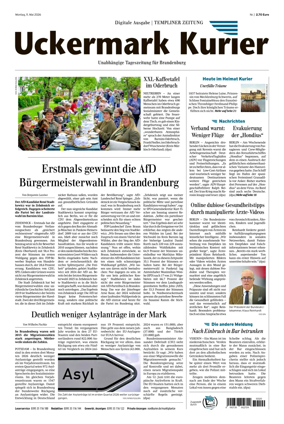 Cover of Templiner Zeitung