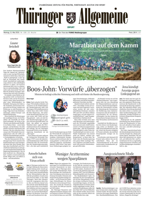 Cover of Thuringer Allgemeine (Erfurt)