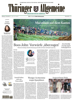 Cover of Thuringer Allgemeine (Muhlhausen und Bad Langensalza)