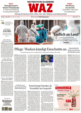 Cover of Westdeutsche Allgemeine Zeitung (Bochum)