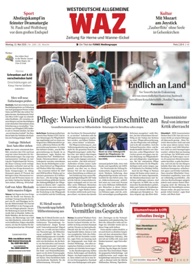 Cover of Westdeutsche Allgemeine Zeitung (Herne)