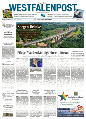 Cover of Westfalenpost (Hagen Hohenlimburg)