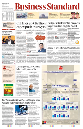 Cover of Business Standard