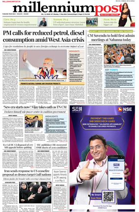 Cover of Millennium Post (Kolkata)