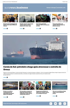 Cover of Euronews Business (Portuguese)