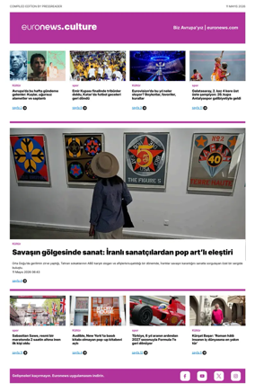 Cover of Euronews Culture and Sport (Turkish) Compiled Edition