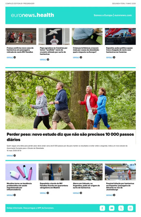 Cover of Euronews Health (Portuguese)