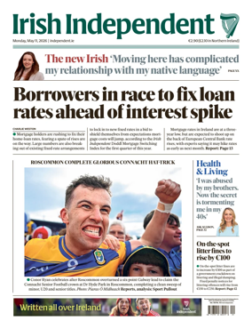 Cover of Irish Independent