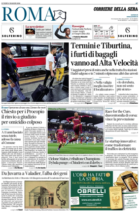 Cover of Corriere della Sera (Roma)