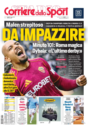 Cover of Corriere dello Sport (Lazio)