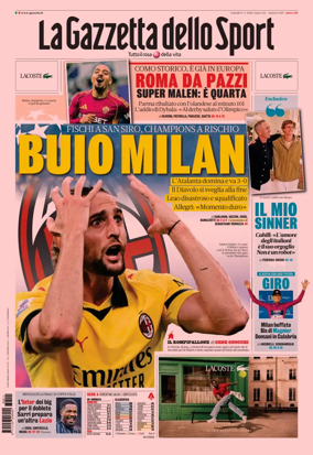Cover of La Gazzetta dello Sport - Napoli