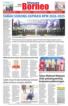 Cover of Utusan Borneo (Sabah)